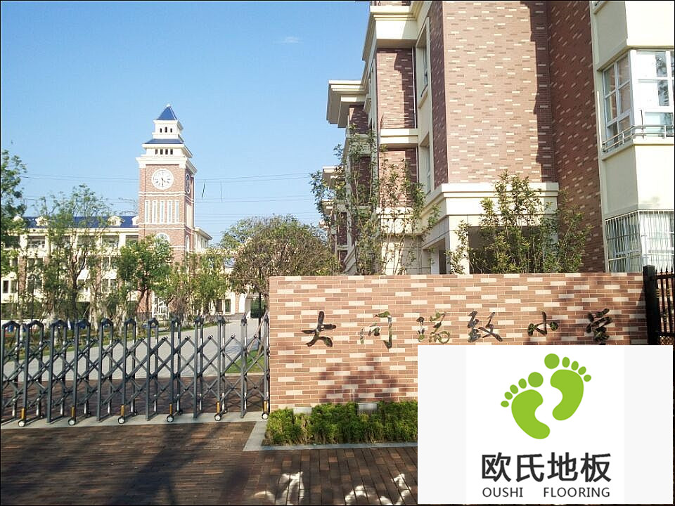 湖南長沙大同瑞致小學室內籃球館、羽毛球運動木地板案例